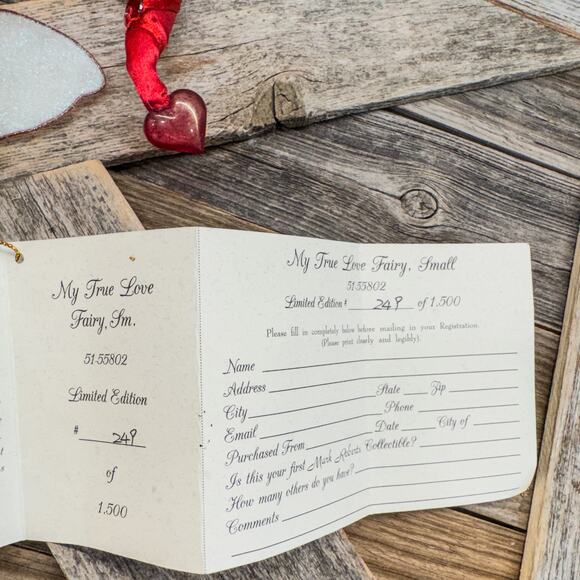 Mark Roberts-16"H-My True Love Fairy-Love Collection-Ltd Edition-Cert of Auth - Picture 2 of 8